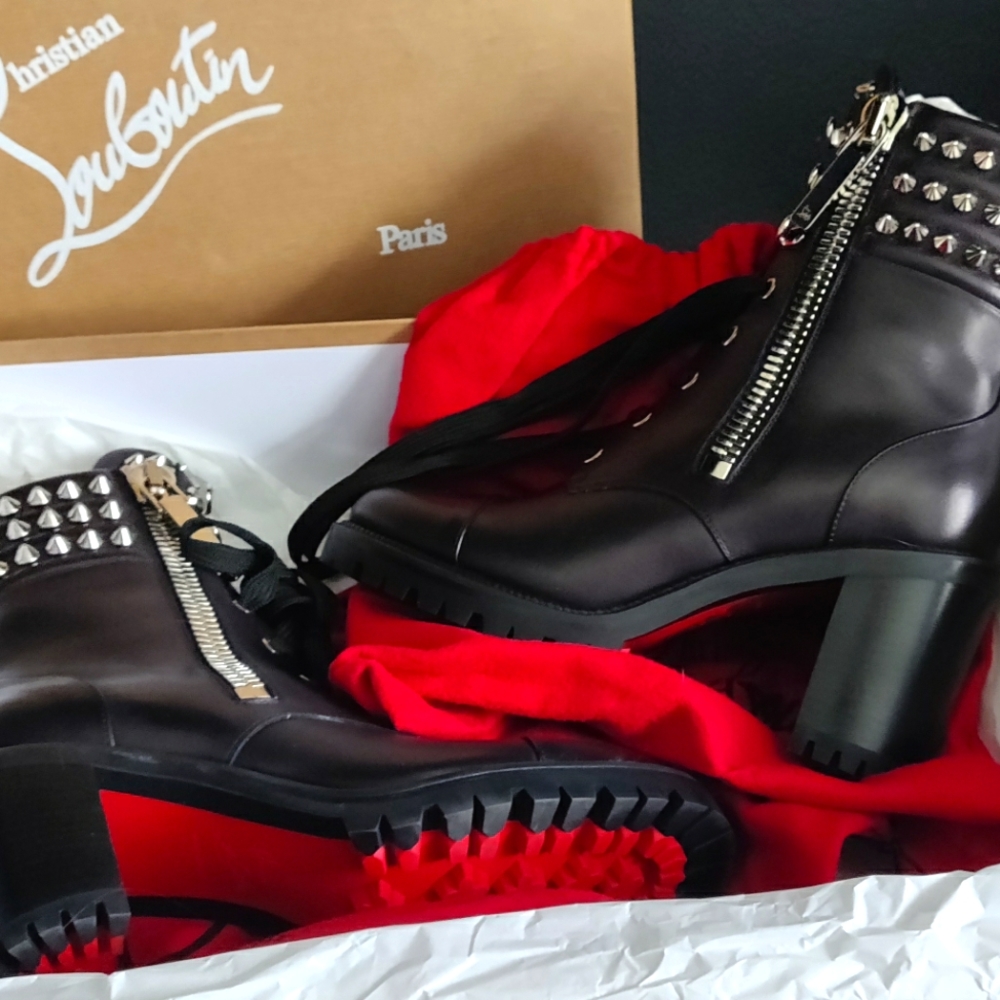 Christian Louboutin Women's Winter Spikes 70 Boot Heels